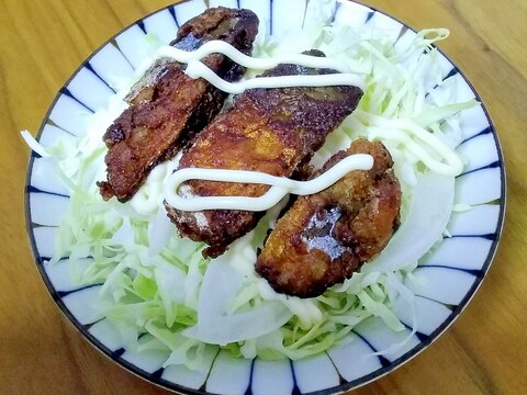 残りもの救済☆サバのから揚げ丼